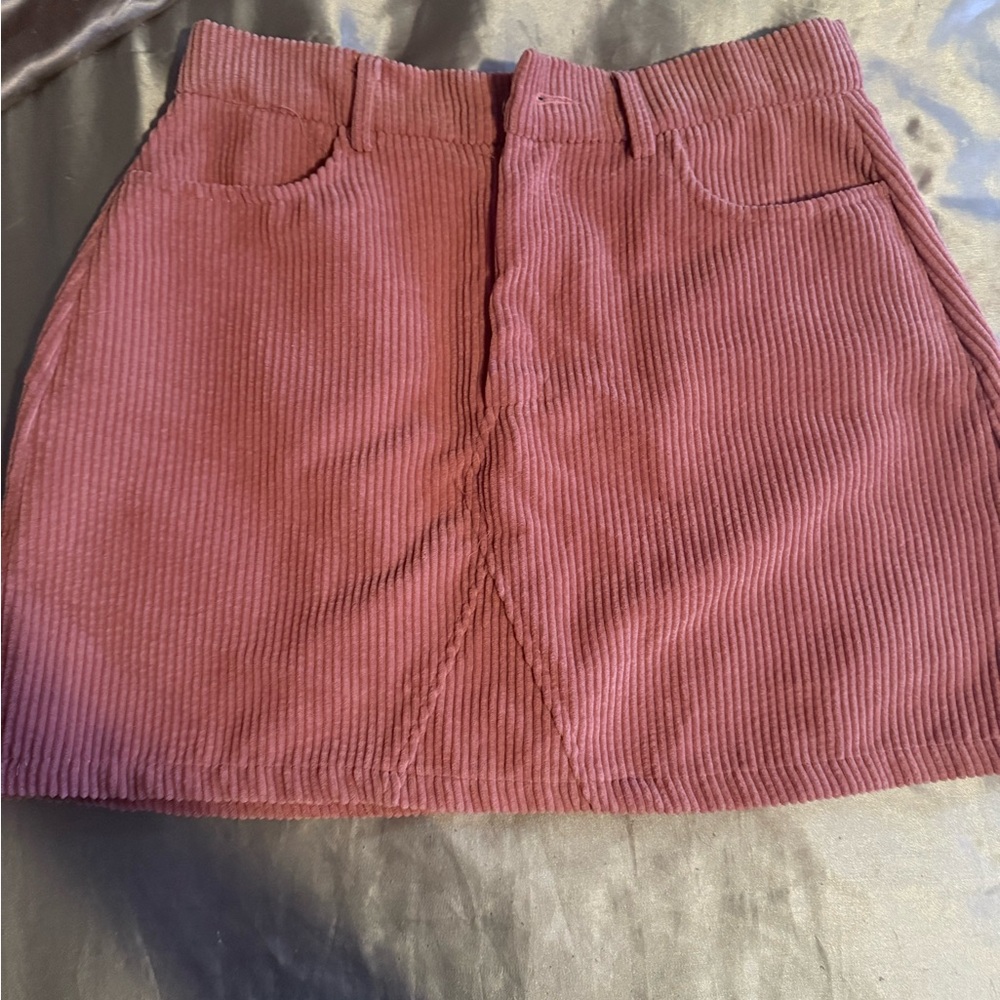 Corduroy Pink Skirt